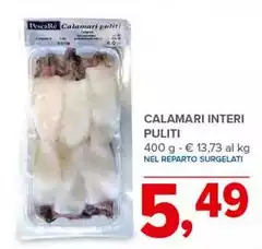 Pescare - Calamari Interi Puliti