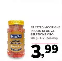 Pescare - Filetti Di Acciughe In Olio Di Oliva Selezione Oro