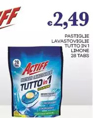 Actiff - Pastiglie Lavastoviglie Tutto In 1 Limone