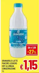 Granarolo - Latte Piacere Leggero Uht A Lunga Conservazione