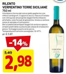 Rilento - Vermentino Terre Siciliane