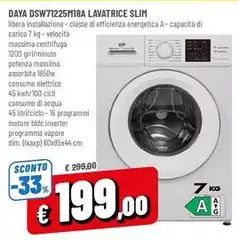 Daya - DSW71225M18A Lavatrice Slim