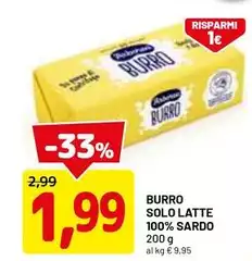 Arborea - Burro Solo Latte 100% Sardo