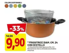 Friggitrice Diam. Cm. 24 Con Cestello