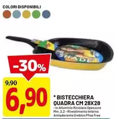 Bistecchiera Quadra Cm 28x28