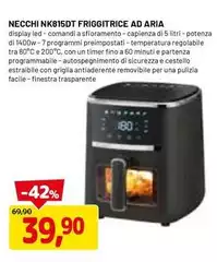Necchi - NK815DT Friggitrice Ad Aria