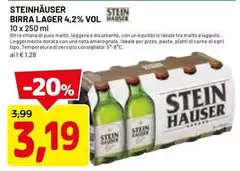 Steinhauser - Birra Lager 4,2% Vol.