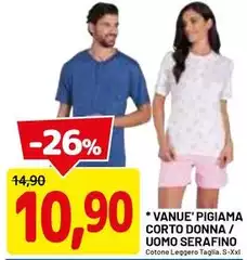 Serafino - Vanue Pigiama Corto Donna / Uomo