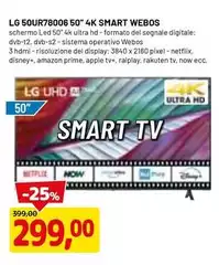 LG - 50UR78006 50" 4K Smart Webos