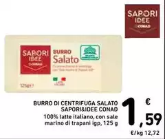 Conad - Sapori&Idee Burro Di Centrifuga Salato 