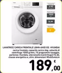 Hyundai - Lavatrice Carica Frontale LBHN-6HIS10S