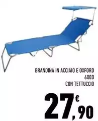 Oxford - Brandina In Acciaio E  6000 Con Tettuccio