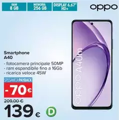 Oppo - Smartphone A40