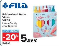 Fila - Evidenziatori Tratto Video Giotto
