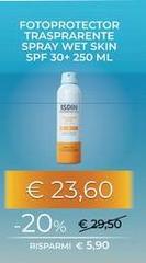 Isdin - Fotoprotector Trasparente Spray Wet Skin Spf 30+