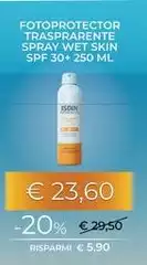 Isdin - Fotoprotector Trasparente Spray Wet Skin Spf 30+