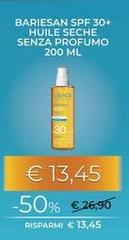 Uriage - Bariesan SPF 30+ Huile Seche Senza Profumo