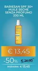 Uriage - Bariesan SPF 30+ Huile Seche Senza Profumo