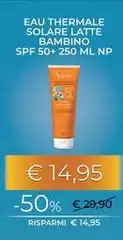 Avène - Eau Thermale Solare Latte Bambino SPF 50+