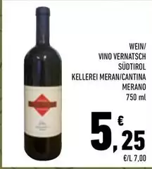 Cantina Merano - Vino Vernatsch Südtirol