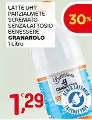 Granarolo - Latte UHT Parzialmete Scremato Senza Lattosio Benessere