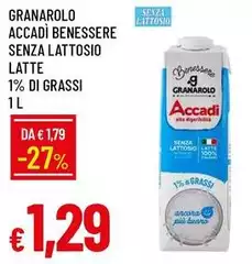 Granarolo - Accadi Benessere Senza Lattosio Latte