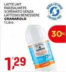Granarolo - Latte UHT Parzialmete Scremato Senza Lattosio Benessere