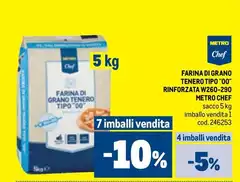 Metro chef - Farina Di Grano Tenero Tipo "00" Rinforzata W260-290