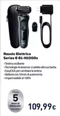 Braun - Series 6 61-N1000s Rasoio Nero, Grigio