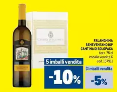 Cantina di solopaca - Falanghina Beneventonano IGP