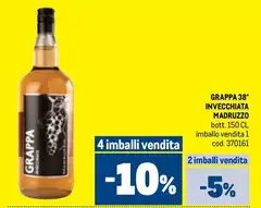 Grappa 38% Invecchiata