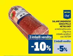 Metro chef - Salame Ungherese Senza Pelle