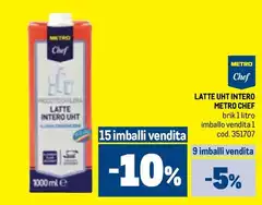 Metro chef - Latte UHT Intero