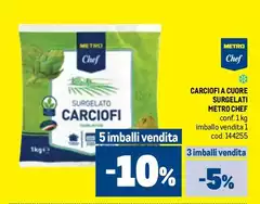 Metro chef - Carciofi A Cuore Surgelati