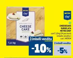 Metro chef - Cheesecake Surgelata