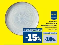 Blu - Platto  Maldele 31cm