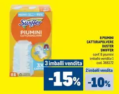 Swiffer - 8 Piumini Catturapolvere Duster