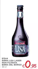 Trattoria del borgo - Birra Lisa Lager Non Filtrata Birra Del Borgo