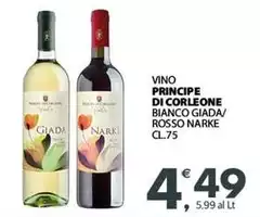 Principe - Vino Bianco Giada/Rosso Narke