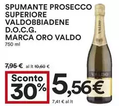 Valdo - Spumante Prosecco Superiore Bbiadene D.O.C.G. Marca Oro