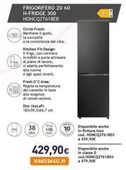 Hoover - Frigorifero 2D 60 H-Fridge 300 HONCQ2T618EB