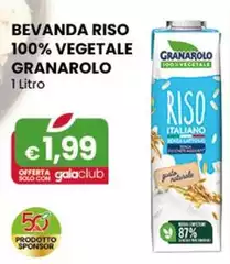 Granarolo - Bevanda Riso 100% Vegetale