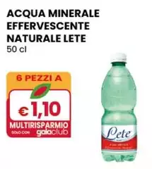 Lete - Acqua Minerale Effervescente Naturale