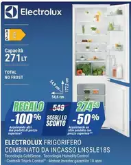 Electrolux - Frigorifero Combinato Da Incasso LNS5LE18S 