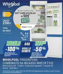 Whirlpool - Frigorifero Combinato Da Incasso WHC18 T132