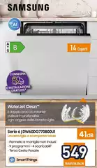 Samsung - Serie 6 DW60DG770B00U1 Lavastoviglie A Scomparsa Totale