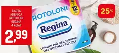 Regina - Carta Igienica Rotoloni
