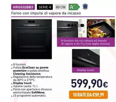 Bosch - HRG532BB3 Forno Con Impulsi Di Vapore Da Incasso