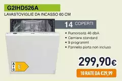 Ignis - G2IHD526A Lavastoviglie Da Incasso