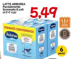 Arborea - Latte Parzialmente Scremato